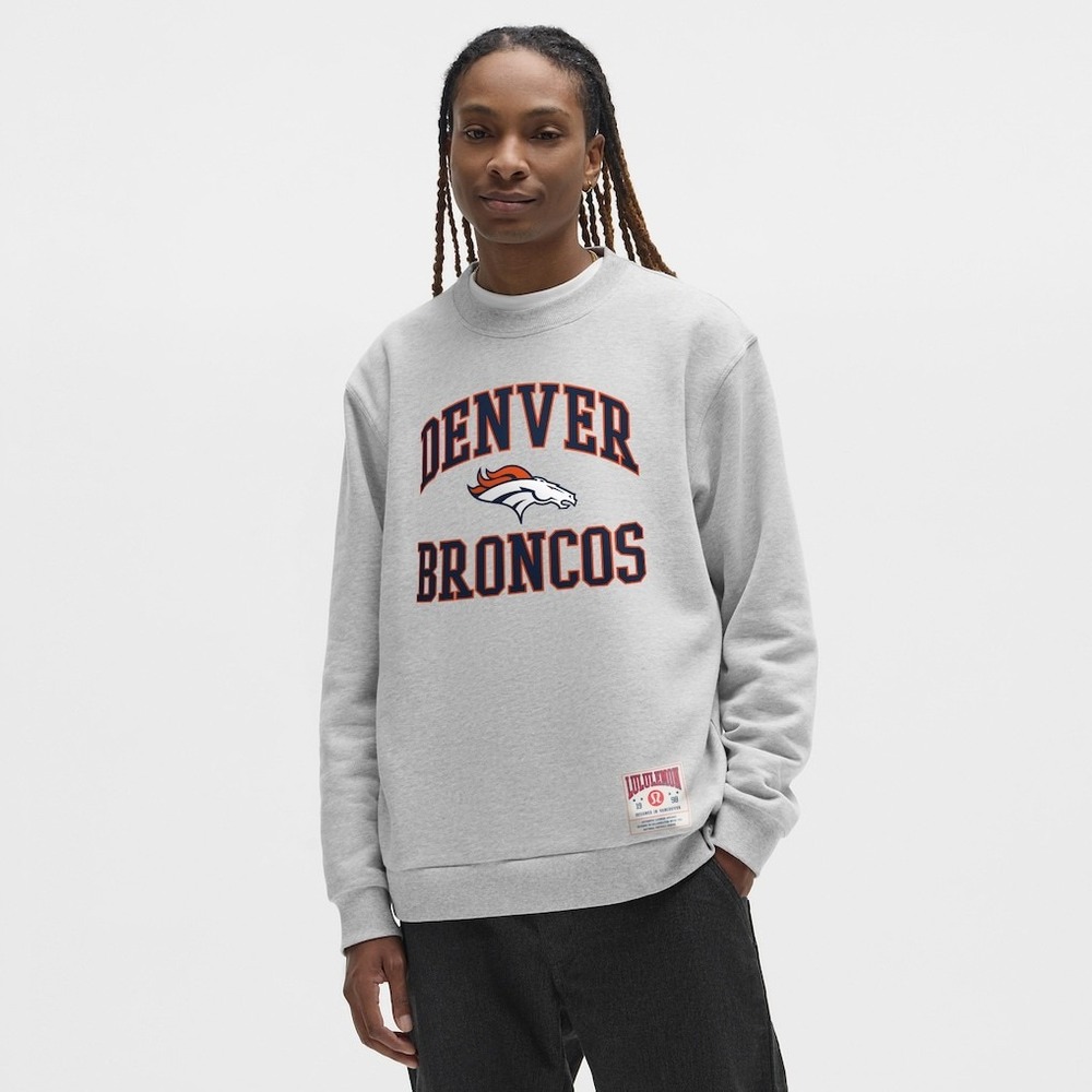 Lululemon NFL Denver Broncos Steady State Crewneck Sweatshirt Grey Men Small
